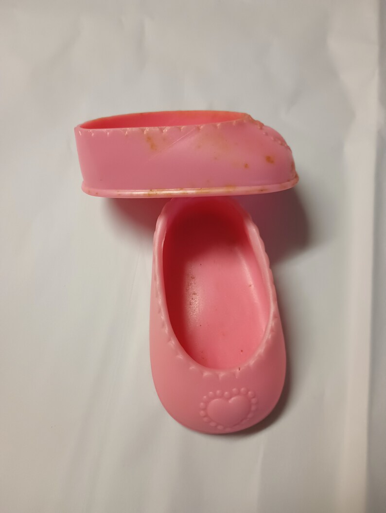 Pink Plastic Doll Shoes 21/2 Etsy