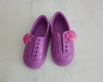 Purple Designer Shoes for Doll with 2" Foot