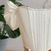 Basque Ivory Waist Corset Elegant Bridal Corset Top With Off-shoulder ...
