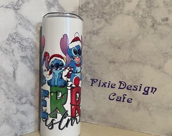 Stitch Christmas 20 oz Tumbler