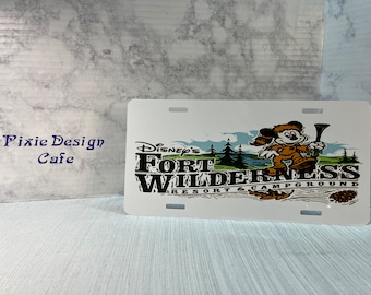 Musket Mickey Fort Wilderness License Plate