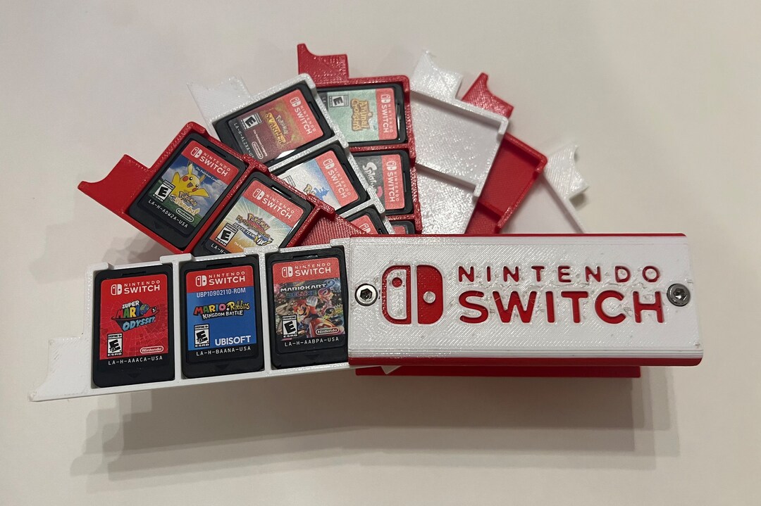 Nintendo Switch Game Cartridge Holder Holds 21 Games Custom Etsy