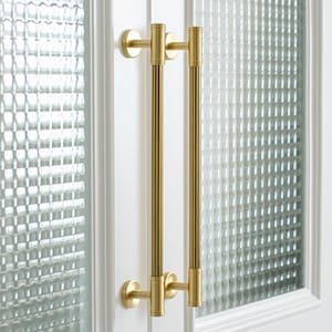 Sleek Brass Handles for Cabinet Door, Fluted Bar Handles, Modern Cabinet Hardware