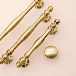 Antique Brass Cabinet Pulls, Aged Brass Knobs And Pulls, Vintage Brass Handles, Antique Gold Pulls, Brass Kitchen Hardware