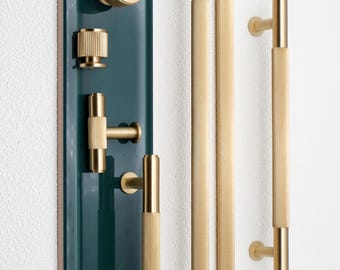 Maniglie lineari in ottone dorato per mobili, ferramenta per mobili in ottone massiccio, maniglie per mobili in ottone anticato, maniglie per cucina grigio fumo canna di fucile