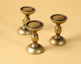 boutons d'armoire en laiton vintage, boutons de commode or antiques, boutons d'armoire de style néoclassique, boutons de tiroir en laiton vieilli, quincaillerie d'armoire en laiton antique