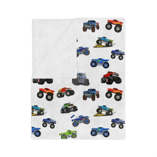 Monster Truck Blanket Etsy