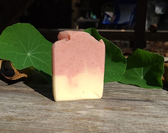 Mydło rzemieślnicze Raspberry Lemon, mydło wegańskie, mydło ręcznie robione, mydło z zimnego procesu, mydło z oliwy z oliwek, mydło w kostce, mydło całkowicie naturalne