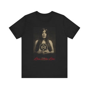 Love is the Law Thelema Unisex Short Sleeve Tee | Aleister Crowley | Leila Waddell | Magick | Thelema | Unicursal Hexagram | Book of the Law