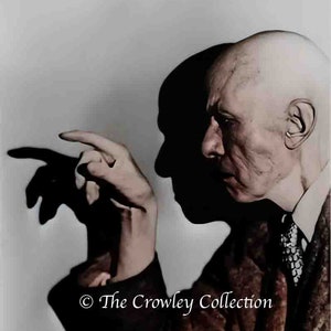 Aleister Crowley Colorized Photo Print: Occult, Thelema Art