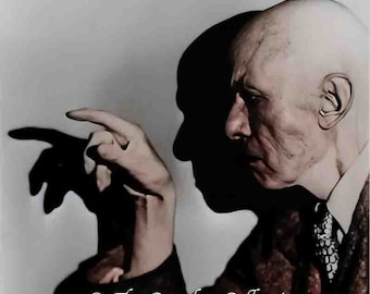 Aleister Crowley Colorized Photo Print: Occult, Thelema Art