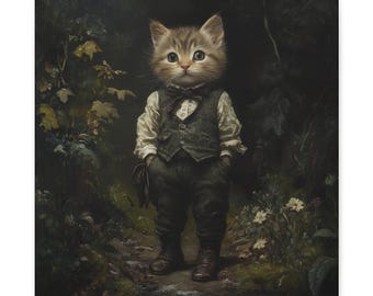 Tom Kitten Canvas Print: Beatrix Potter Nursery Art