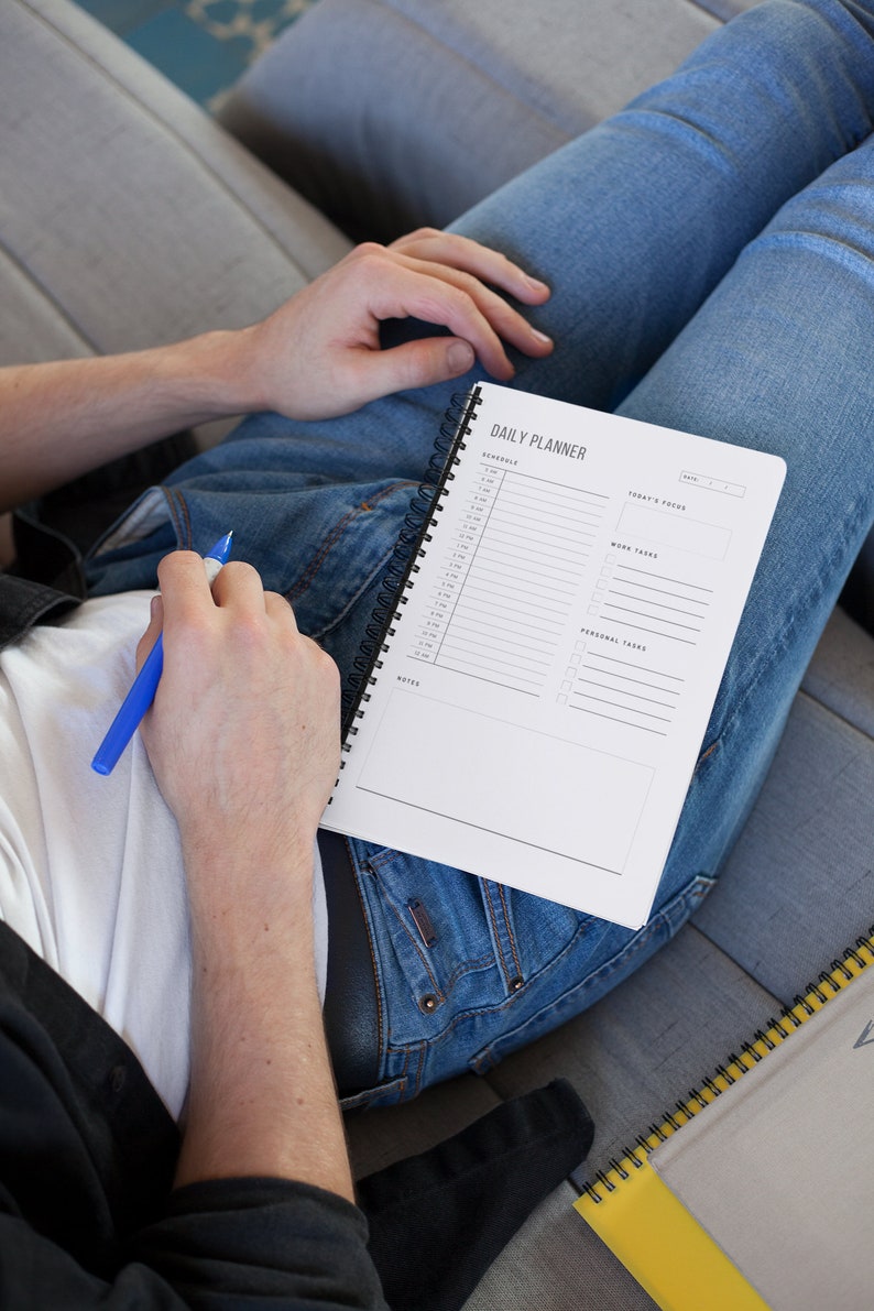 Printable Daily Planner Template | Digital Download | Productivity ...
