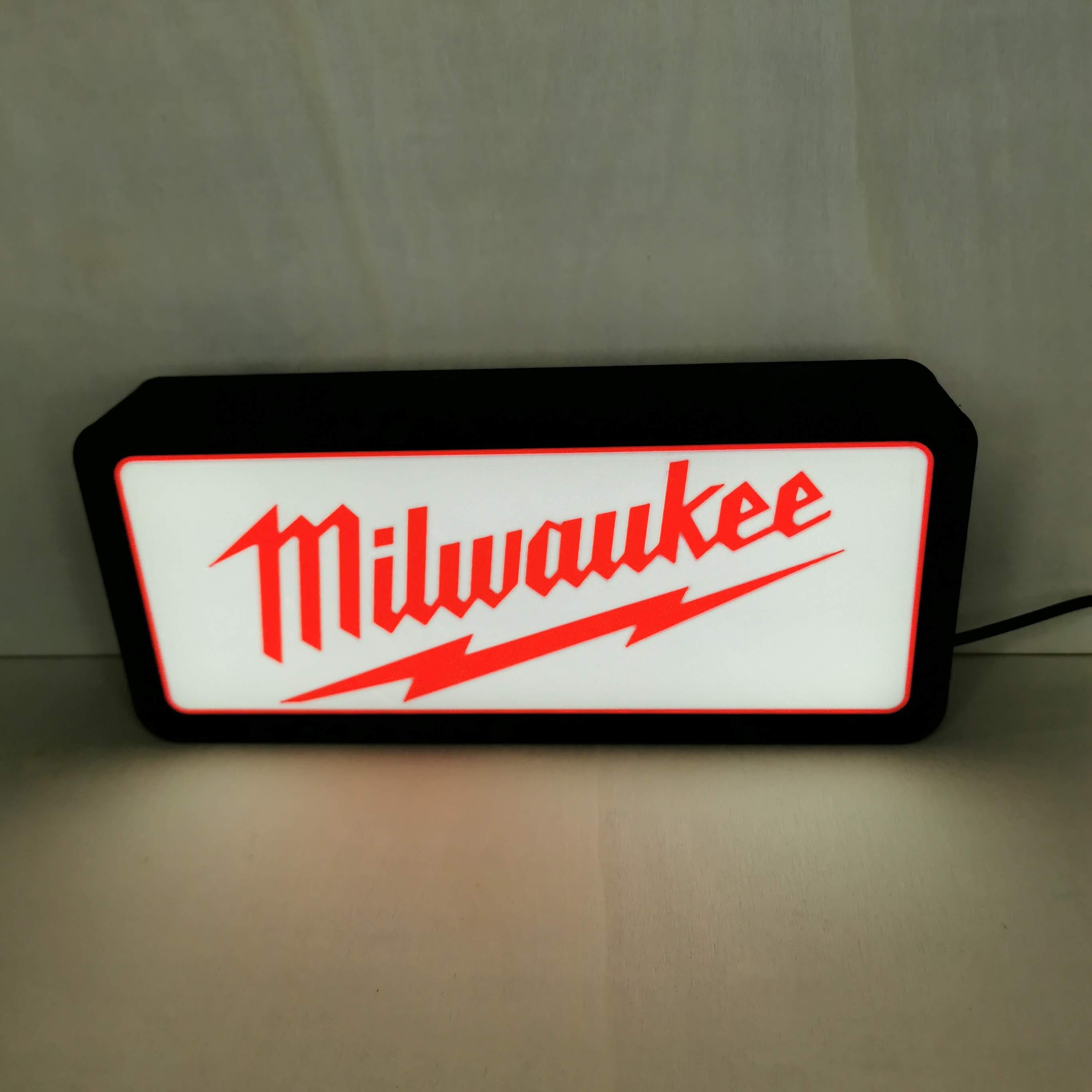 Decoration Led Logo | Milwaukee Led Lamp | Milwaukee Logo Sign | 5V USB ...