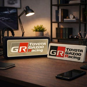 Decoration Led Logo | Gazoo Racing Led Lamp | Gazoo Racing Logo Sign | 5V usb connection | RGB controller