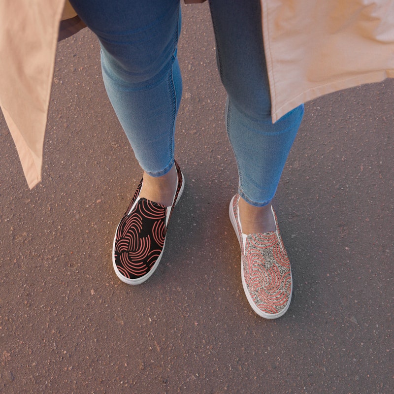 Tribal Trippy Canvas Shoes