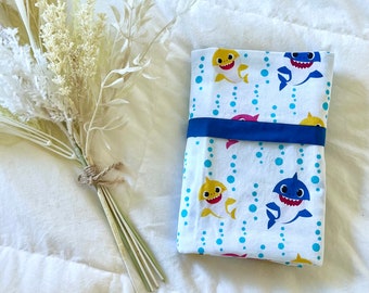 Adorable Baby Shark Pillowcase | Size 20" x 30" | 100% Cotton | Handcrafted with Love