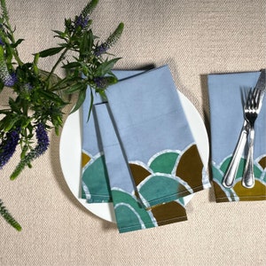 batik &#39;hills&#39; set of 4 napkins