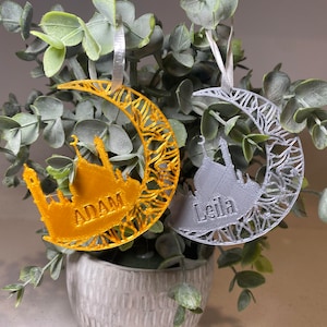 Custom Gift Tag Eid Ramadan decor tree ornament Ramadan Eid Printed Personalized Ornament custom Islamic EID Gifts Eid Mubarak gift tags