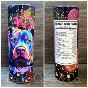 Pit Bull Stainless Steel 20oz Tumbler