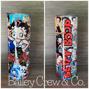 Personalized Army Betty Boop Stainless Steel 20oz Tumbler