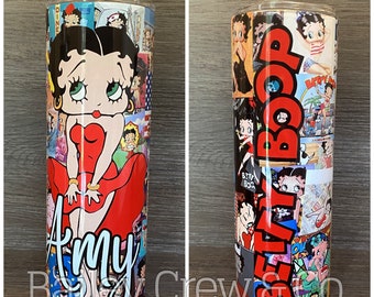 Personalized Betty Boop Stainless Steel 20oz Tumbler