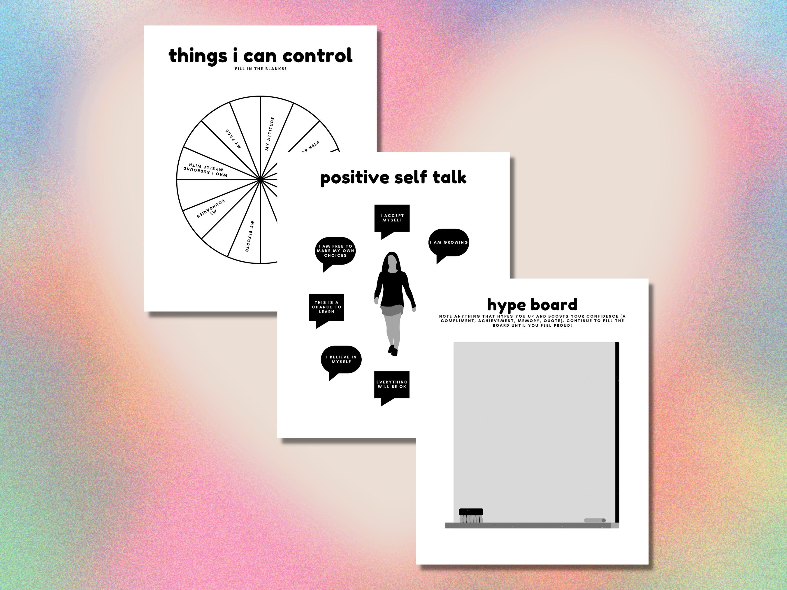 Self Esteem for Teens Worksheets, Workbook, Self Esteem Journal, Low ...