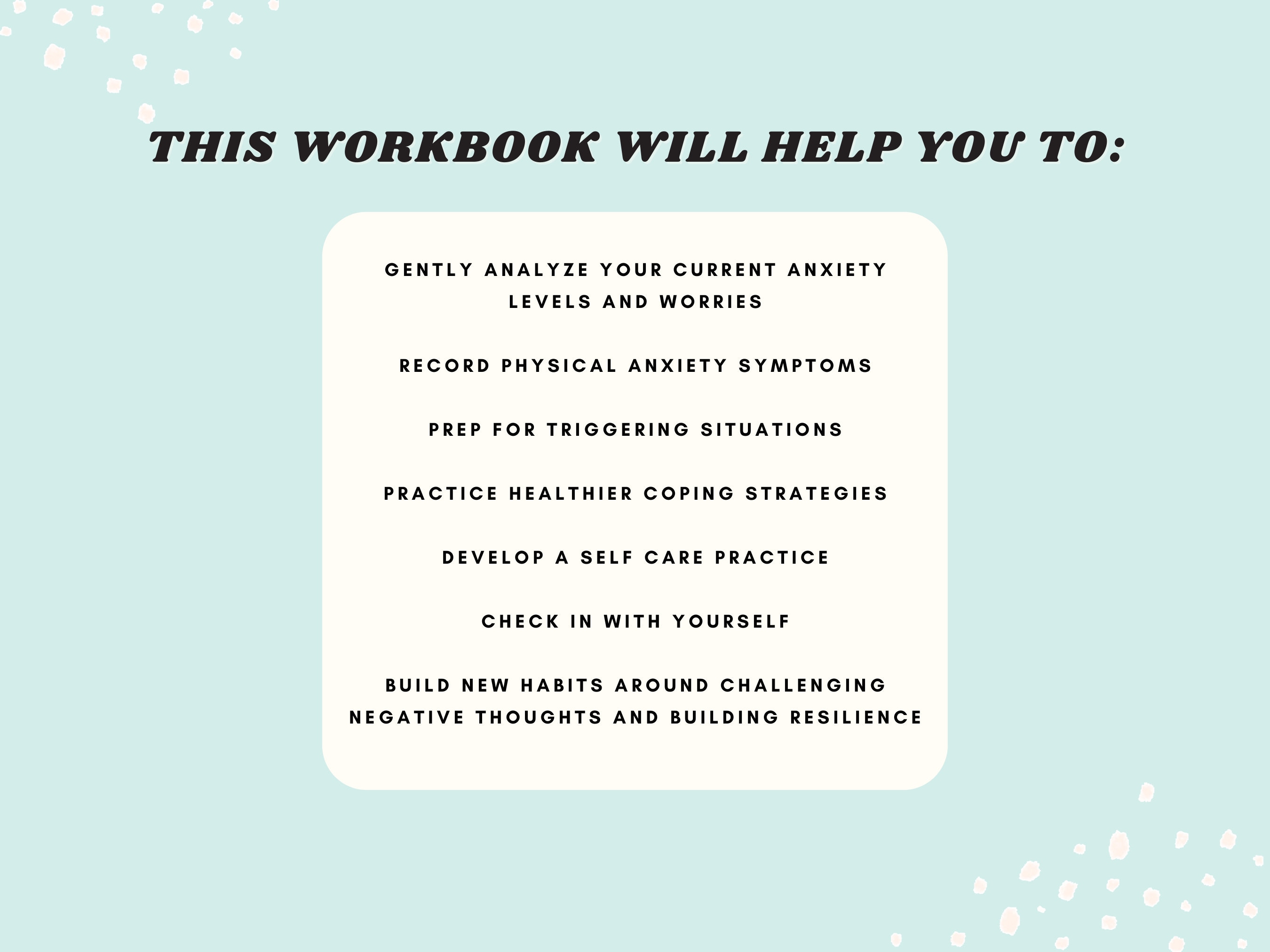 Anxiety Worksheets for Teens, Workbook, Teen Anxiety Journal, Anxiety ...