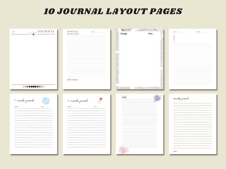 100 Journal Prompts for Anxiety, Anxiety Journal, Journal Prompts for ...