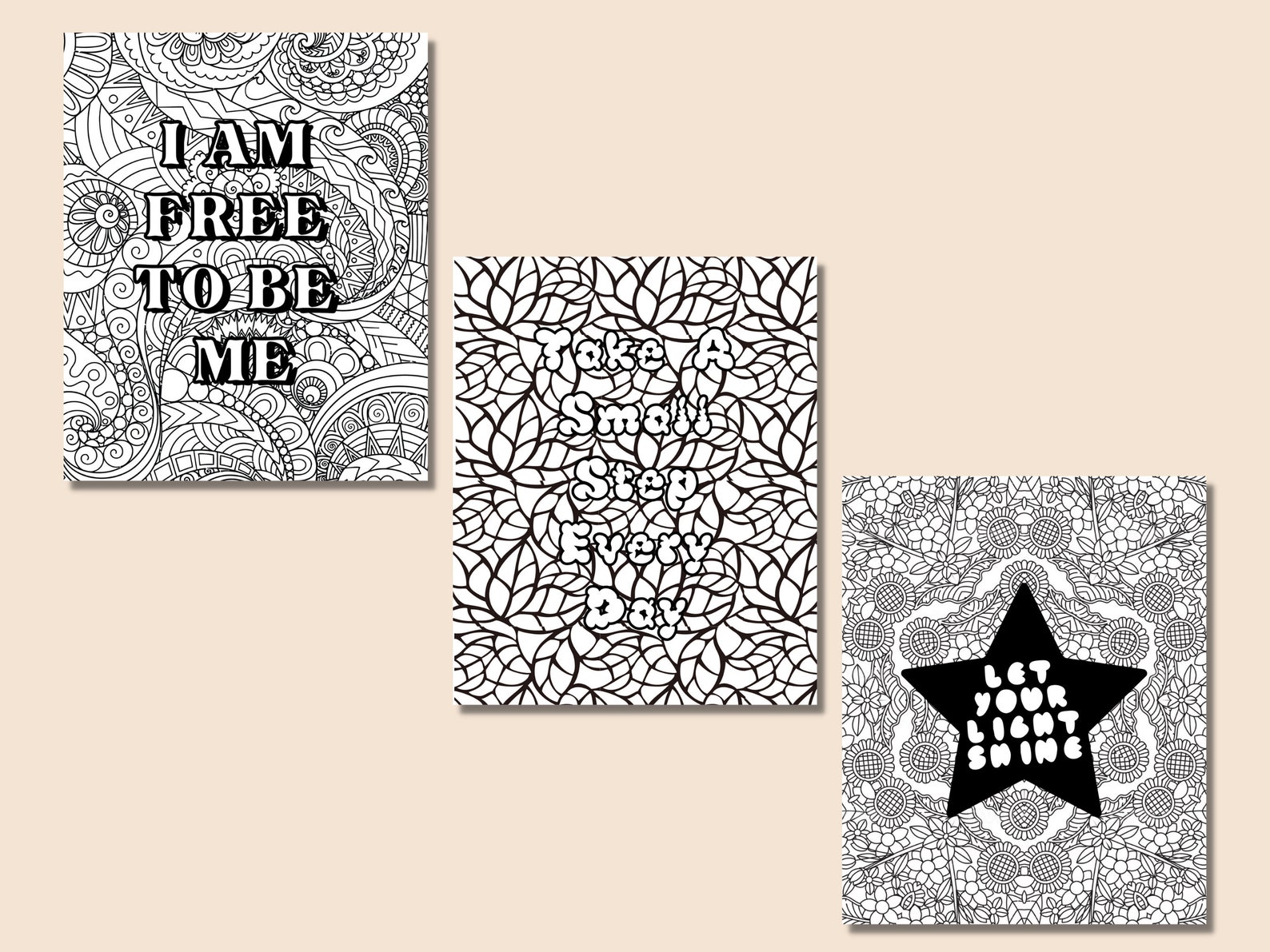 Affirmation Coloring Pages, Mental Health Coloring Pages, Coloring