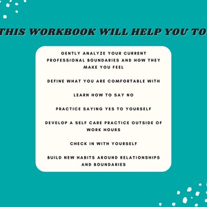 Boundaries at Work Workbook Bundle, Workplace Boundaries, Setting ...