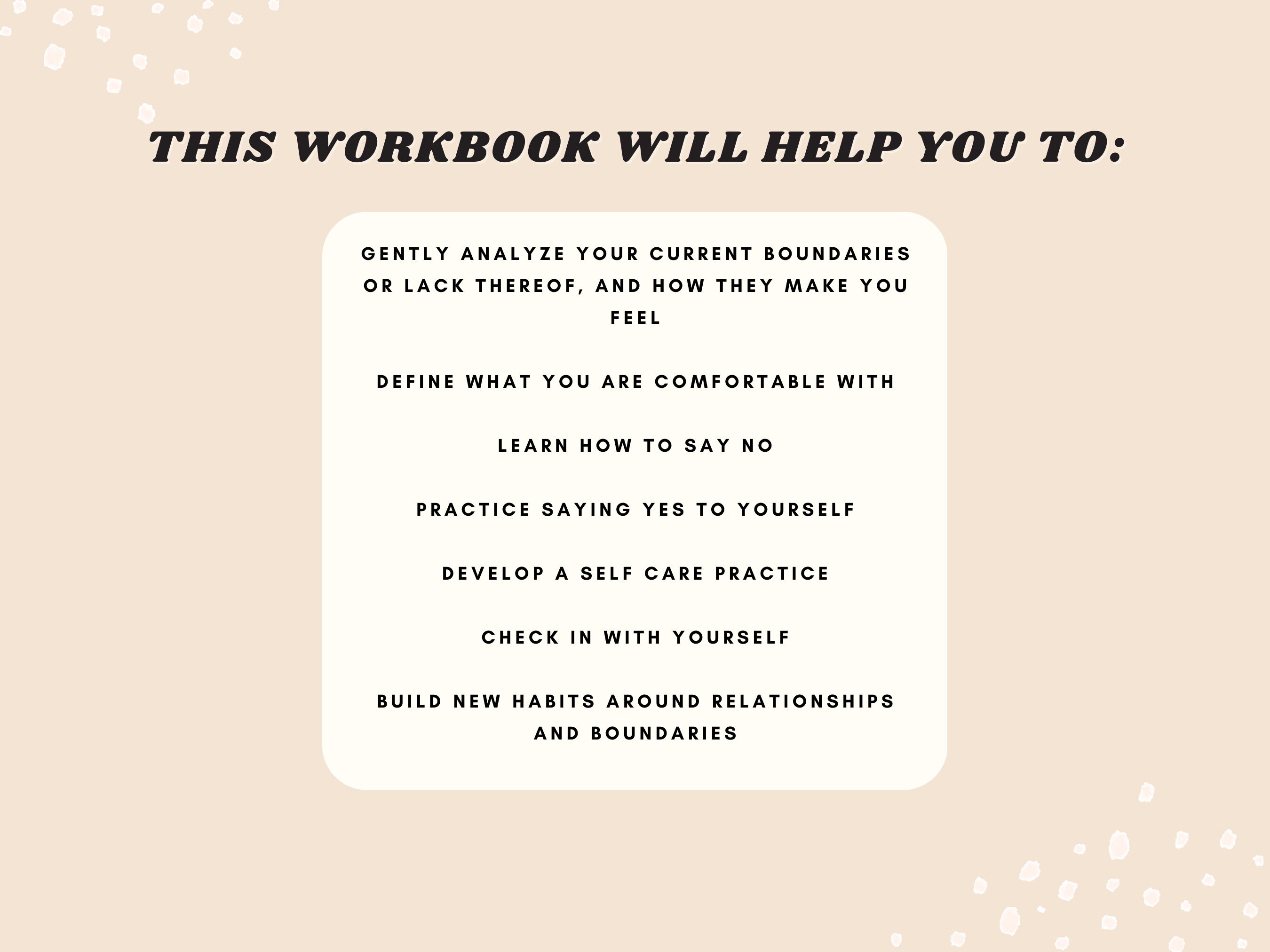Boundaries Workbook Bundle, Setting Healthy Boundaries, Boundaries ...