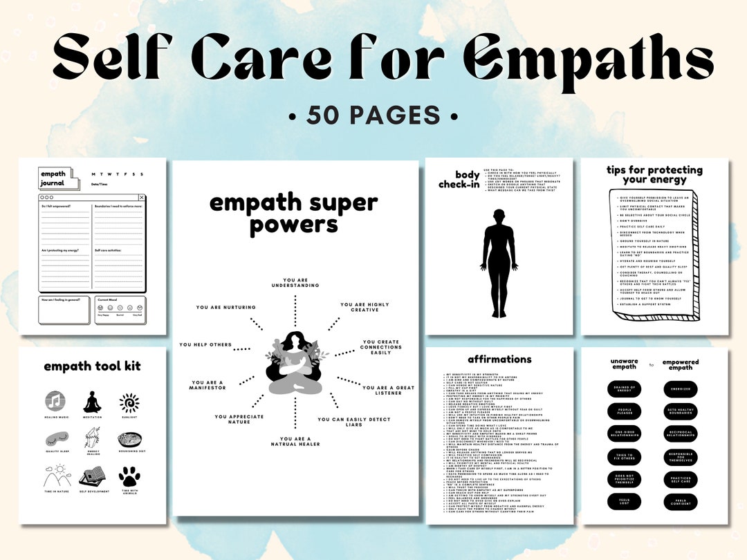 Empath Self Care Workbook, Empath Protection, Highly Sensitive Person ...