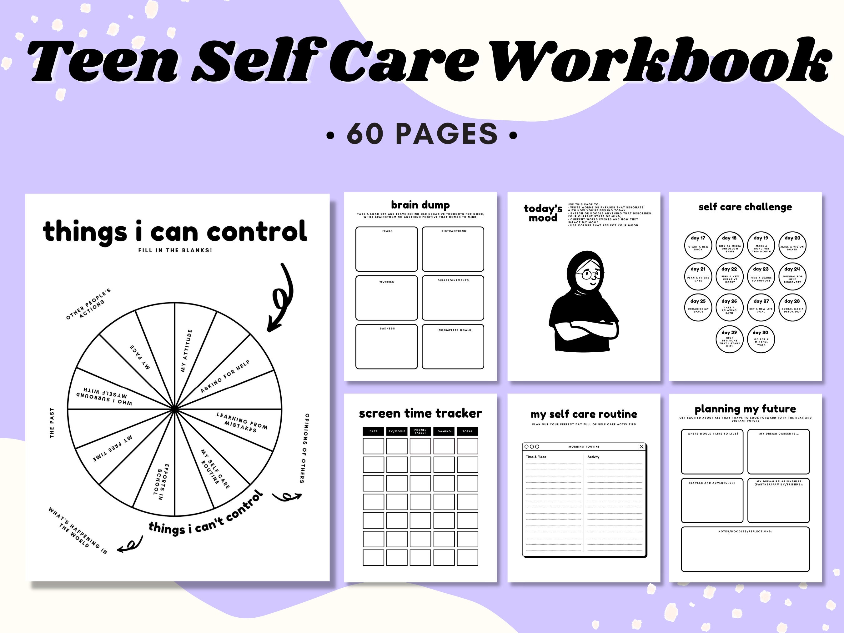 Self Improvement Coping Cycles Printable Self Help Journal Insert Addiction  Recovery Self Care Activity Mental Health Therapy 