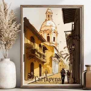 Cartagena Colombia Digital Download - Wall Art - Home Decor - Wall Decor - Colombia Travel Poster - Gift Ideas - Travel Prints