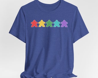Meeple T-Shirt | boardgame shirt | board gaming | nerdy gift ideas | boardgame night | boardgame party | boardgame | board game | rainbow
