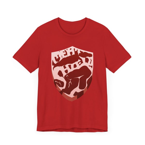 Meat Shield T-Shirt | dnd player gift | ttrpg apparel | videogame tshirt | mmorpg | gaming | defender | nerdy gift | barbarian | game night