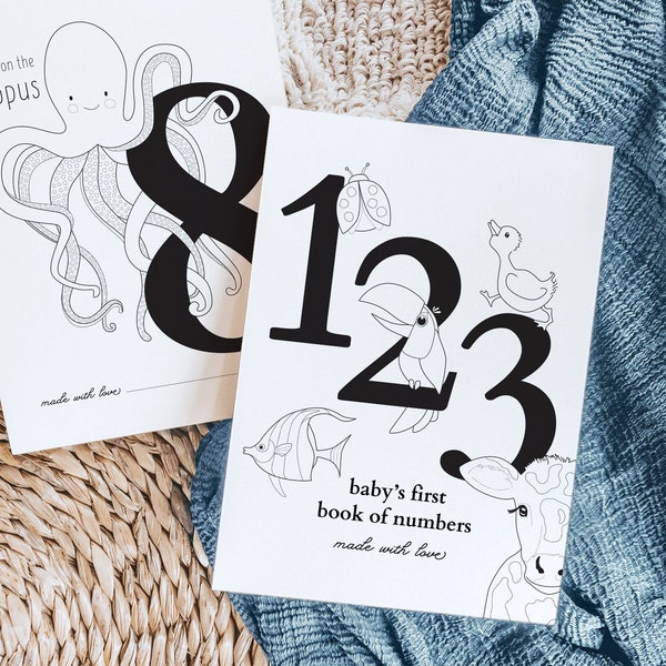 123 Coloring Book | Numbers Coloring Pages | Counting Animals  |  Baby Shower Game