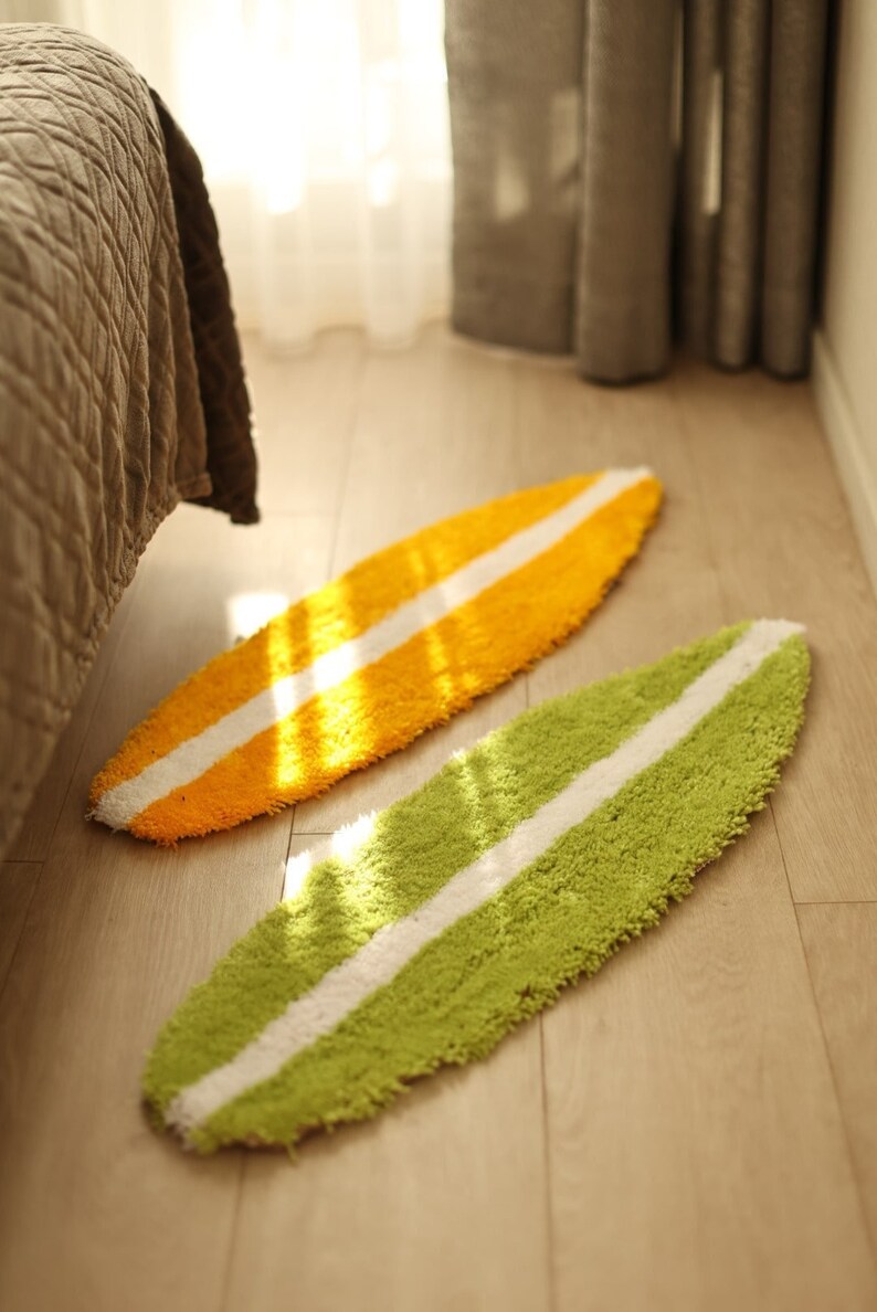 Tufted Surfboard Rugs Set Etsy