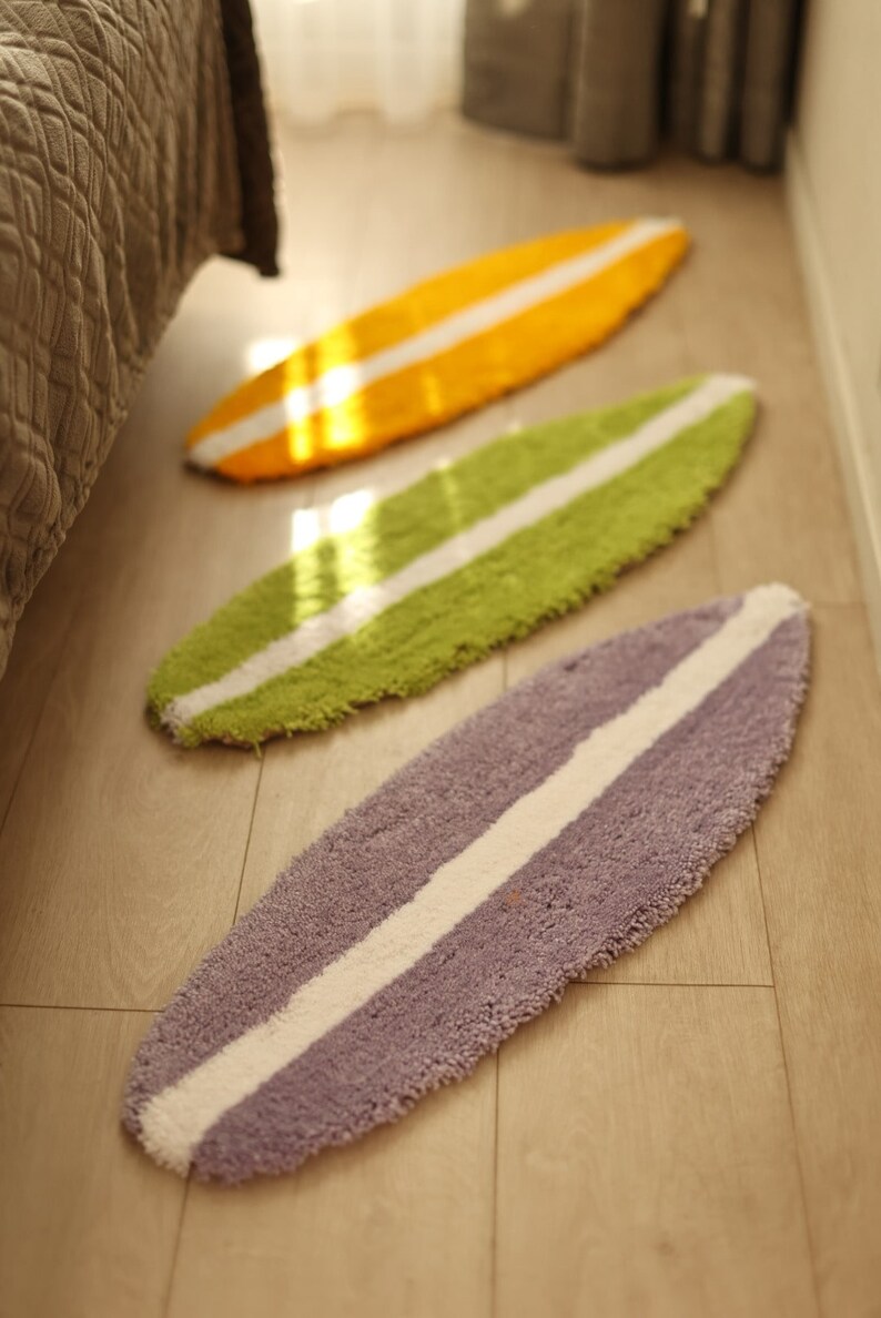 Tufted Surfboard Rugs Set Etsy