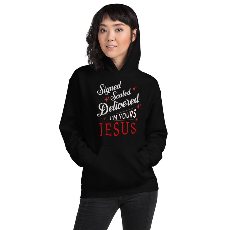 Jesus Hoodie Black Christian Hoodie for Men and Woman Jesus Christ
