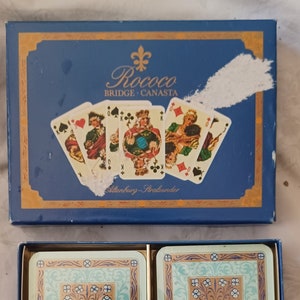 Vintage NIB Rococo Playing Cards Altenburg Stralsunder Made in Western Germany