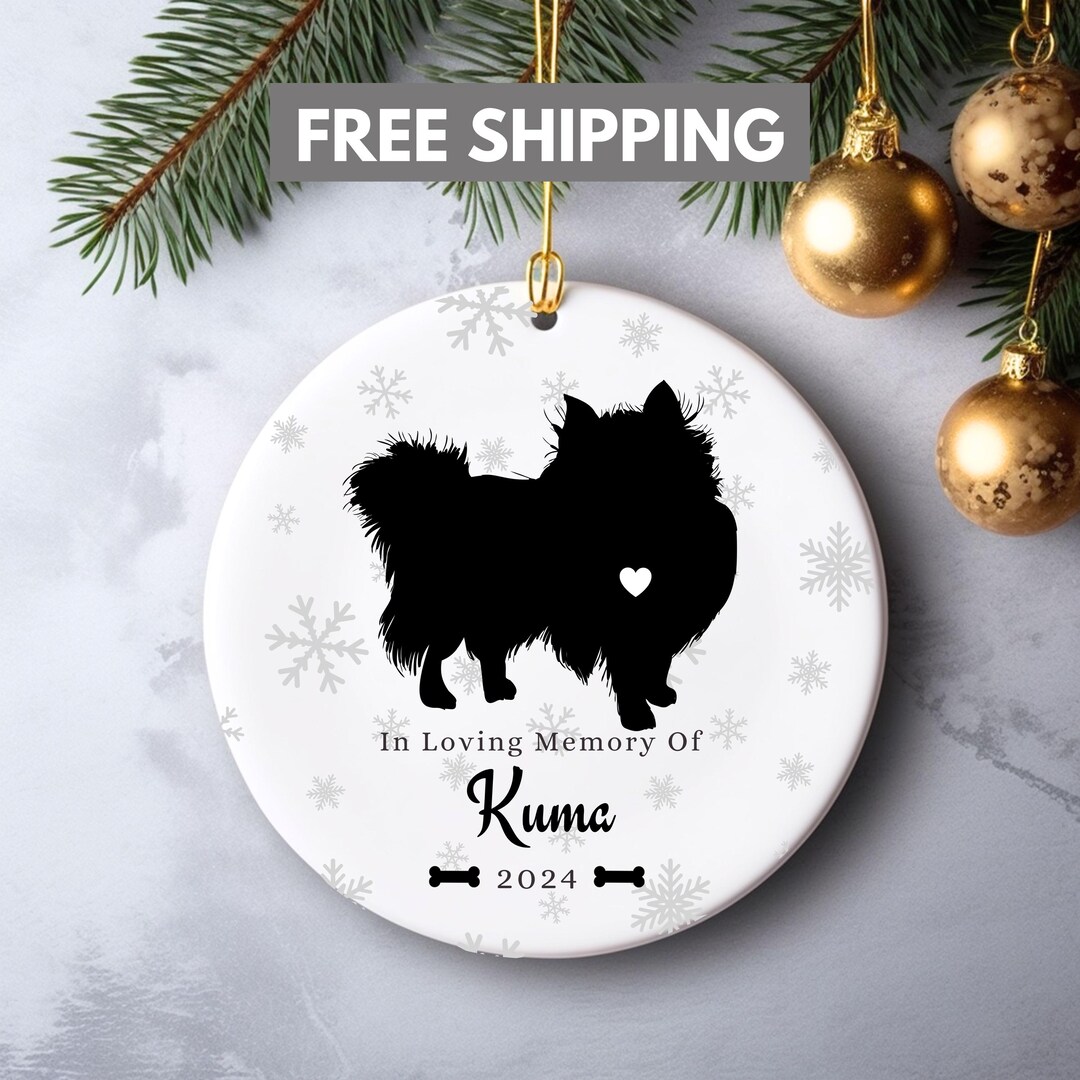 Personalized Ceramic Dog Memorial Ornament: Custom Pet Remembrance ...
