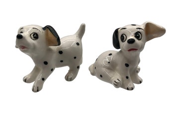 Vintage Walt Disney Productions 101 DALMATIANS Puppies 1950s Figurine Porcelain