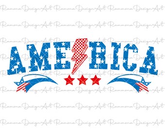Retro America 4th of July SVG, Independence Day Cricut File