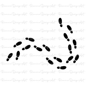 Footprint Svg, Footsteps Svg, Shoe Print SVG, Svg Files for Cricut, Svg Instant Download, Svg Files, Cricut Svg, Svg Cut File, Hiking Svg