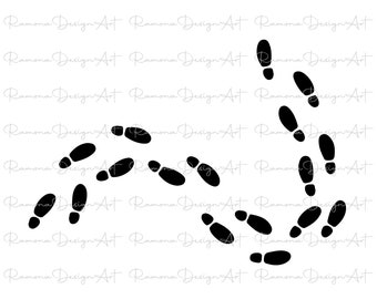 Footprint Svg, Footsteps Svg, Shoe Print SVG, Svg Files for Cricut, Svg Instant Download, Svg Files, Cricut Svg, Svg Cut File, Hiking Svg