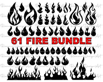 Fire Flame SVG, Fire Svg, Png, Fire Flames, Svg Bundle, Fire Ball, Cricut, Silhouette, Fire Clipart, Commercial use, Instant download