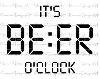 It's Beer O'Clock SVG, Funny Alcohol Design (Digital Files)