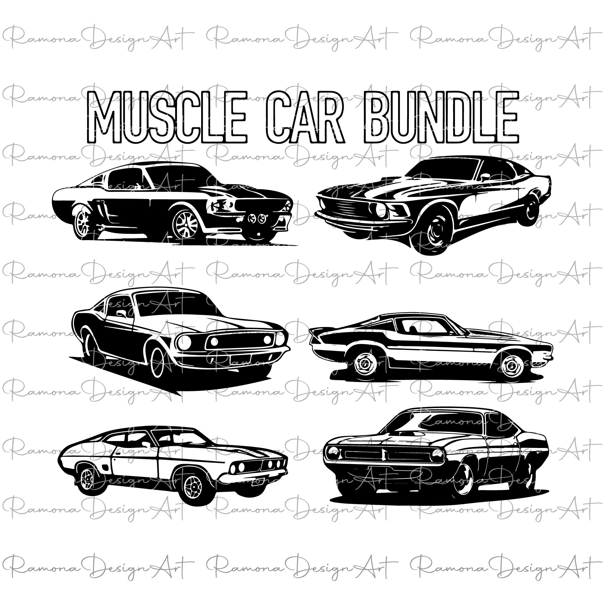 MUSCLE CAR SVG American Car Sport Car Vehicles Engine Car Etsy Australia
